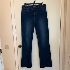 Classic Dark Blue Straight Leg Jeans